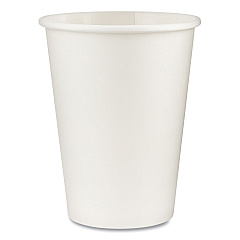 Dixie Paper Hot Cups, 12 oz, White, 50/Sleeve, 20 Sleeves/Carton (DXE2342W)