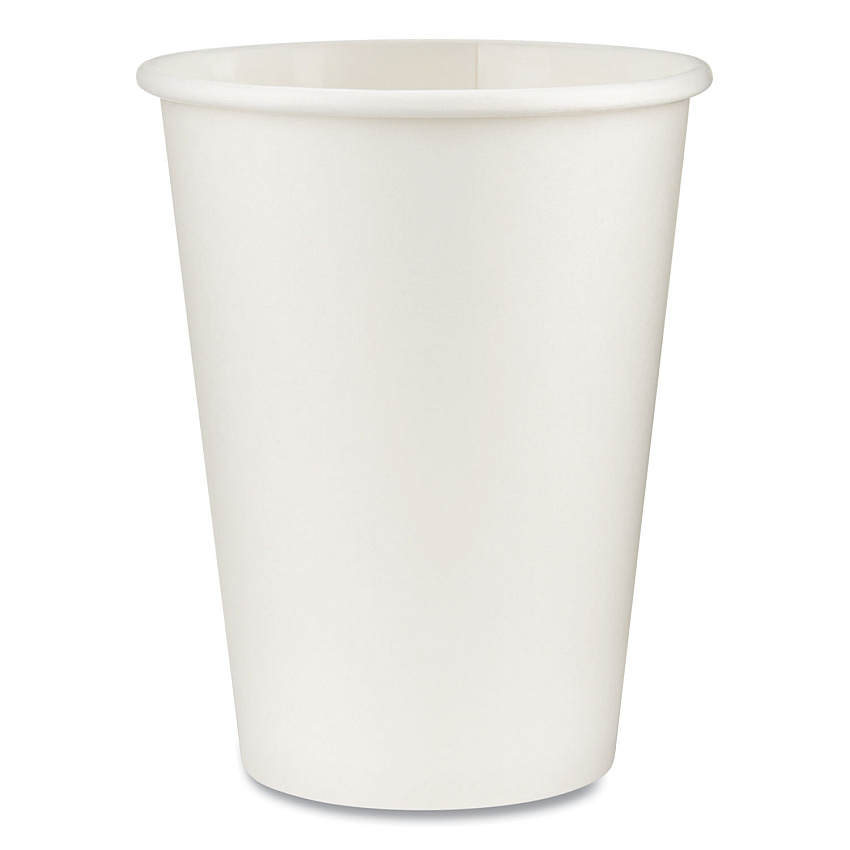 Dixie Paper Hot Cups, 12 oz, White, 50/Sleeve, 20 Sleeves/Carton (DXE2342W)