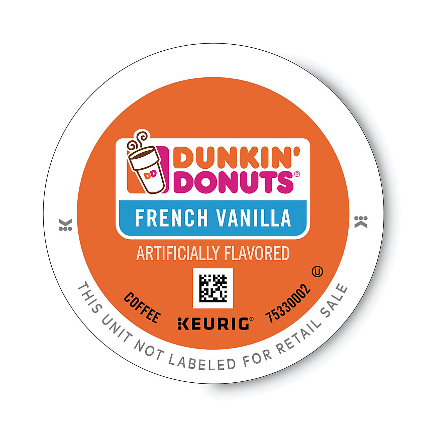 Dunkin Donuts K-Cup Pods, French Vanilla, 22/Box (GMT0847)