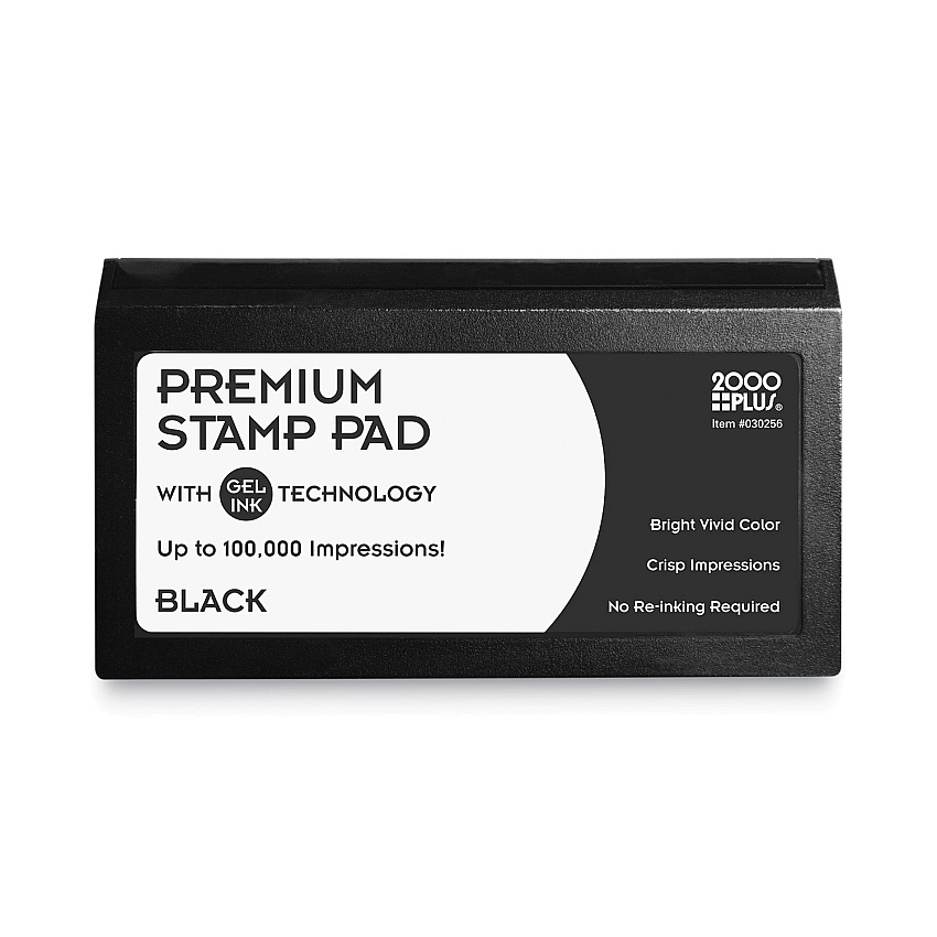 COSCO Microgel Stamp Pad for 2000 PLUS, 6.17" x 3.13", Black (COS030256)