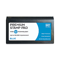 COSCO Microgel Stamp Pad for 2000 PLUS, 6.17" x 3.13", Blue (COS030258)