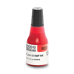 COSCO 2000PLUS Pre-Ink High Definition Refill Ink, Red, 0.9 oz Bottle, Red (COS033958)