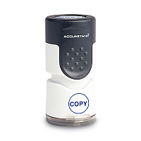 ACCUSTAMP Pre-Inked Round Stamp, COPY, 0.63" dia, Blue (COS035653)