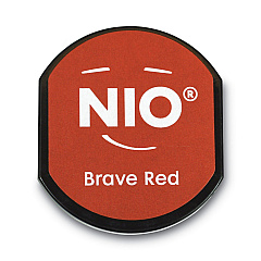 Ink Pad for NIO Stamp with Voucher, 2.75" x 2.75", Brave Red (COS071513)