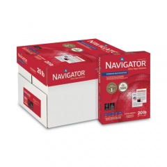 Navigator Premium Multipurpose Copy Paper, 97 Bright, 20lb Bond Weight, 8.5 x 11, White, 500/Ream, 10 Reams/Carton, 40 Cartons/Pallet (NMP1120PLT)