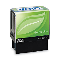 COSCO 2000PLUS Green Line Message Stamp, Void, 1.5 x 0.56, Blue (COS098373)