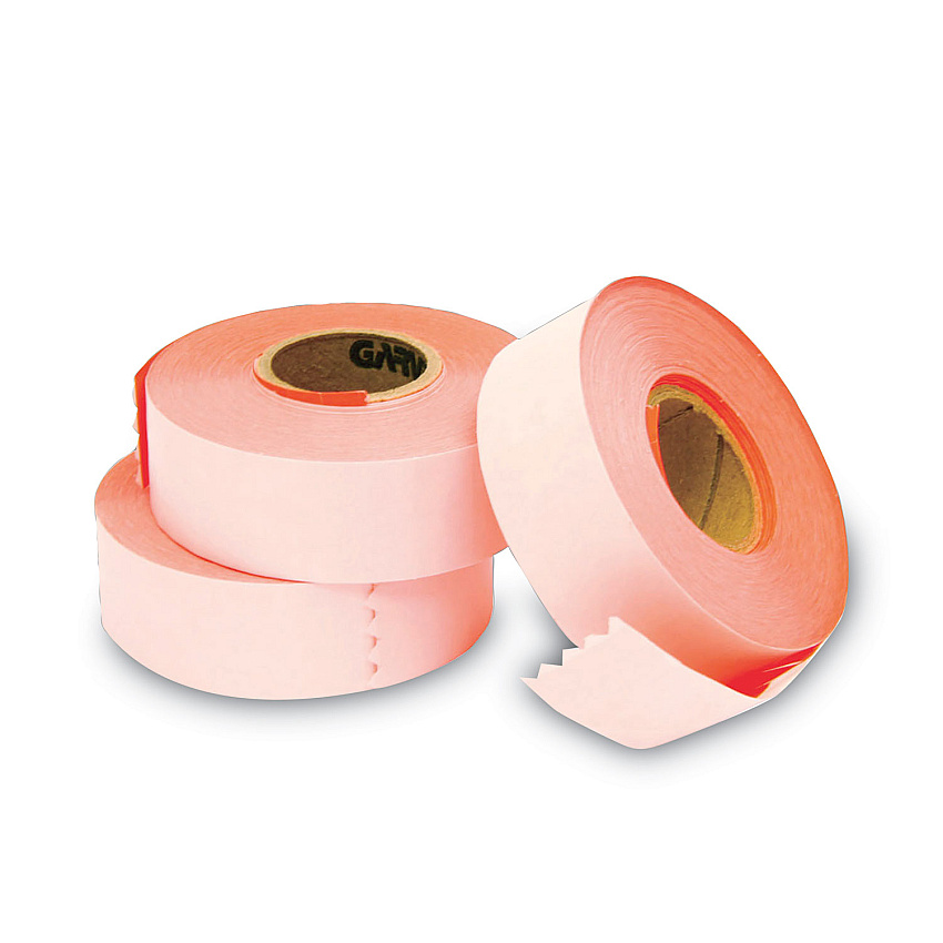 Garvey Two-Line Pricemarker Labels, 0.44 x 0.81, Fluorescent Red, 1,000/Roll, 3 Rolls/Box (COS090951)