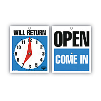 COSCO Will Return Later Sign, 5 x 6, Blue (COS098010)