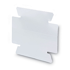 Smead Viewables Hanging Folder Tabs and Labels, Quick-Fold Tabs with Labels, 1/3-Cut, White, 3.5" Wide, 45/Pack (SMD64912)