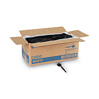 Dixie Plastic Cutlery, Heavyweight Soup Spoons, 5 3/4", Black, 1,000/Carton (DXESH517)
