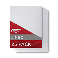 GBC Design View Poly Presentation Covers for Binding Systems, Clear Lined, 11 x 8.5, Unpunched, 25/Pack (GBC2514496)