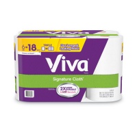 Viva Signature Cloth Choose-A-Sheet Kitchen Roll Paper Towels, 2-Ply, 11 x 5.9, White, 156/Roll, 6 Rolls/Pack, 4 Packs/Carton (53353)