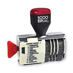 COSCO 2000PLUS Dial-N-Stamp, 12 Phrases, Five Years, 1.5 x 0.13 (COS010180)