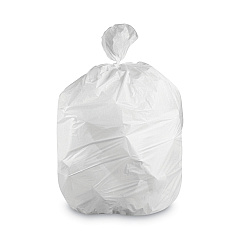 Heritage Linear Low-Density Can Liners, 35 gal, 1.4 mil, 33" x 45", White, Flat Pack, 200/Carton (HERH32W)