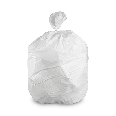 Heritage Linear Low-Density Can Liners, 35 gal, 1.4 mil, 33" x 45", White, Flat Pack, 200/Carton (HERH32W)