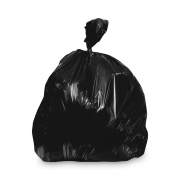 Heritage Linear Low-Density Can Liners, 20-30 gal, 1.25 mil, 30 x 36, Black, 200/Carton (H6036PK)