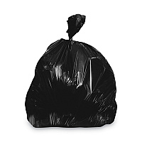 Heritage Linear Low-Density Can Liners, 33 gal, 1.5 mil, 33" x 39", Black, Flat Pack, 250/Carton (HERH6639AK)