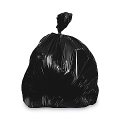 Heritage Linear Low-Density Can Liners, 96 gal, 2 mil, 57" x 75", Black, 50/Carton (HERK1475QK)