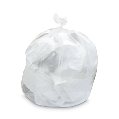 Heritage Mineral-Reinforced High-Density Waste Can Liners, 33 gal, 22.1 mic, 33" x 46", Natural, 25 Bags/Roll, 10 Rolls/Carton (HERZ6646WNR01)