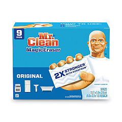 Mr. Clean Magic Eraser, 4.6 x 2.4, 0.7" Thick, White, 9/Pack (PGC69516)