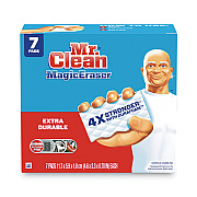 Mr. Clean Magic Eraser Extra Durable. 4.6 x 2.4, 0.7" Thick, White, 7/Pack (PGC69522)
