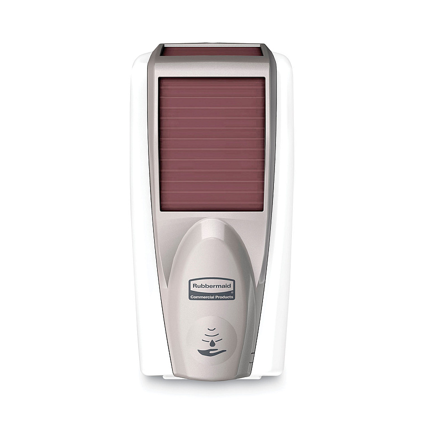 Rubbermaid Commercial AutoFoam with Lumecel Hand Soap Dispenser, 5.51 x 5.51 x 11.22, White/Gray Pearl (RCP1980828)