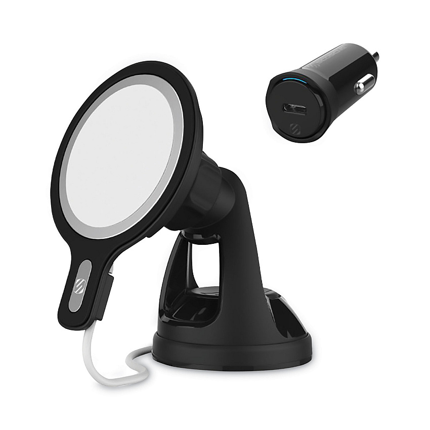 Scosche MagicMount MSC Window/Dash Car Phone Holder Mount Kit for iPhone 12, Black (SOSMSHWDPD20SP)