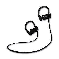Volkano Race Series Wireless Bluetooth 4.2 Stereo Earphones with Built-In Mic, Black (VLKVK1008BK)
