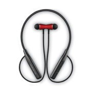 Volkano Aeon+ Series Wireless Bluetooth 5.0 Stereo Earphones with Flexible Headband, Black/Red (VK1010RD)
