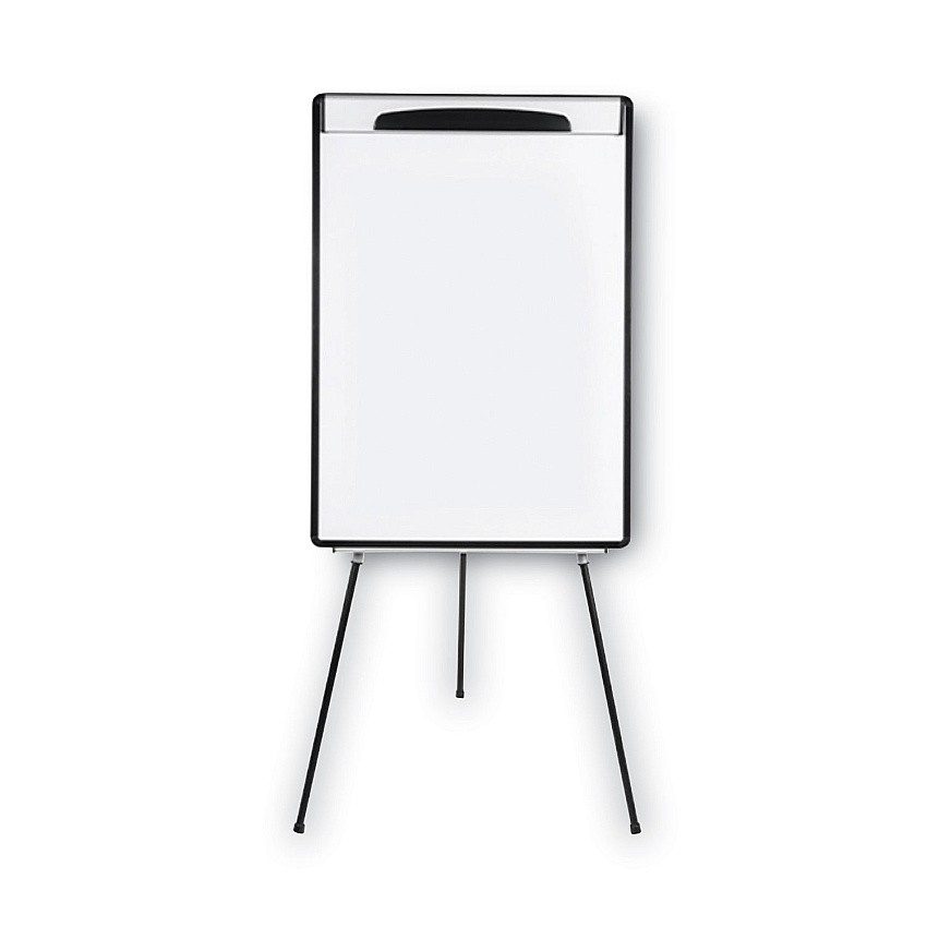 MasterVision Magnetic Gold Ultra Dry Erase Tripod Easel with Extension Arms, 32" to 72", Black/Silver (BVCEA23062119)