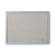 MasterVision Designer Fabric Bulletin Board, 24 x 18, Gray Surface, Gray MDF Wood Frame (BVCFB0470608)