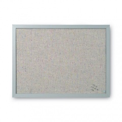 MasterVision Designer Fabric Bulletin Board, 24 x 18, Gray Surface, Gray MDF Wood Frame (FB0470608)