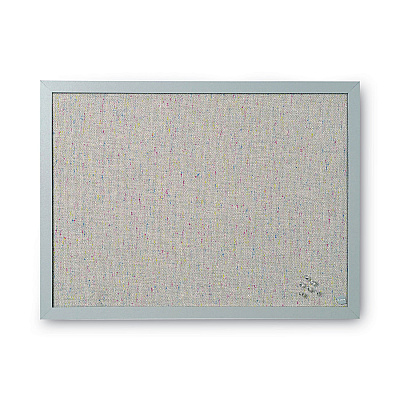 MasterVision Designer Fabric Bulletin Board, 24 x 18, Gray Surface, Gray MDF Wood Frame (BVCFB0470608)