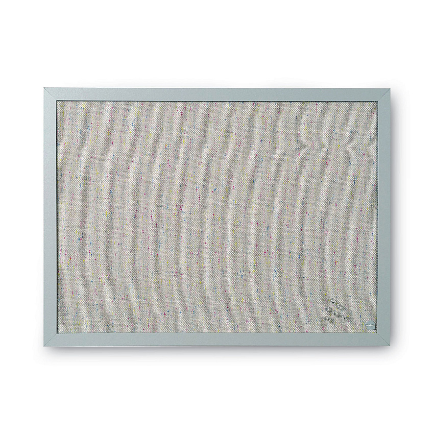 MasterVision Designer Fabric Bulletin Board, 24 x 18, Gray Surface, Gray MDF Wood Frame (BVCFB0470608)