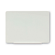 MasterVision Magnetic Glass Dry Erase Board, 48 x 36, Opaque White Surface (BVCGL080101)