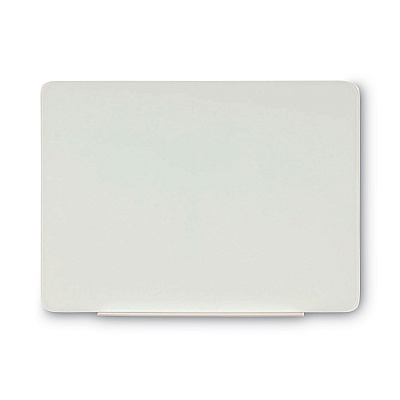 MasterVision Magnetic Glass Dry Erase Board, 48 x 36, Opaque White Surface (BVCGL080101)