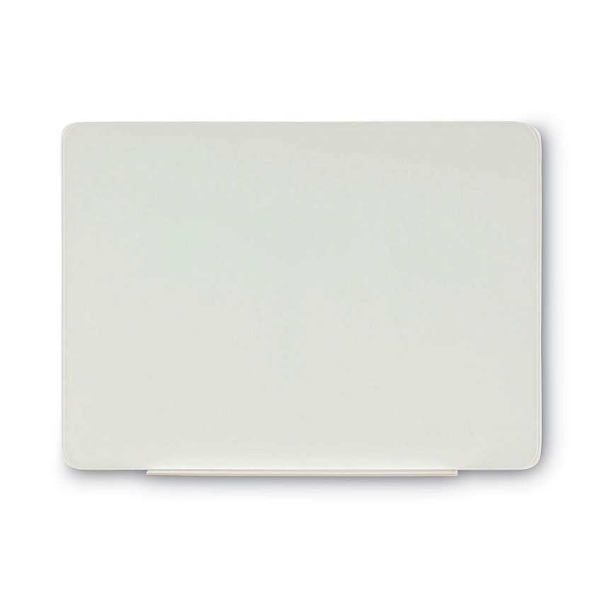 MasterVision Magnetic Glass Dry Erase Board, 48 x 36, Opaque White Surface (BVCGL080101)