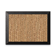 MasterVision Natural Cork Bulletin Board, 36 x 24, Tan Surface, Black Wood Frame (BVCSF0722581012)