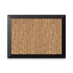 MasterVision Natural Cork Bulletin Board, 36 x 24, Natural Surface, Black Wood Frame (SF0722581012)