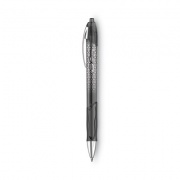 BIC Gel-ocity Ultra Gel Pen, Retractable, Medium 0.7 mm, Black Ink, Black Barrel, Dozen (RGU11BK)