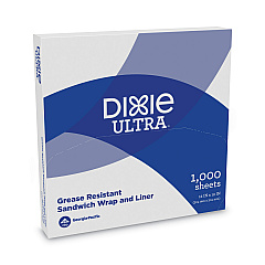 Dixie All-Purpose Food Wrap, Dry Wax Paper, 12 x 12, White, 1,000/Carton (DXEGRC1212)