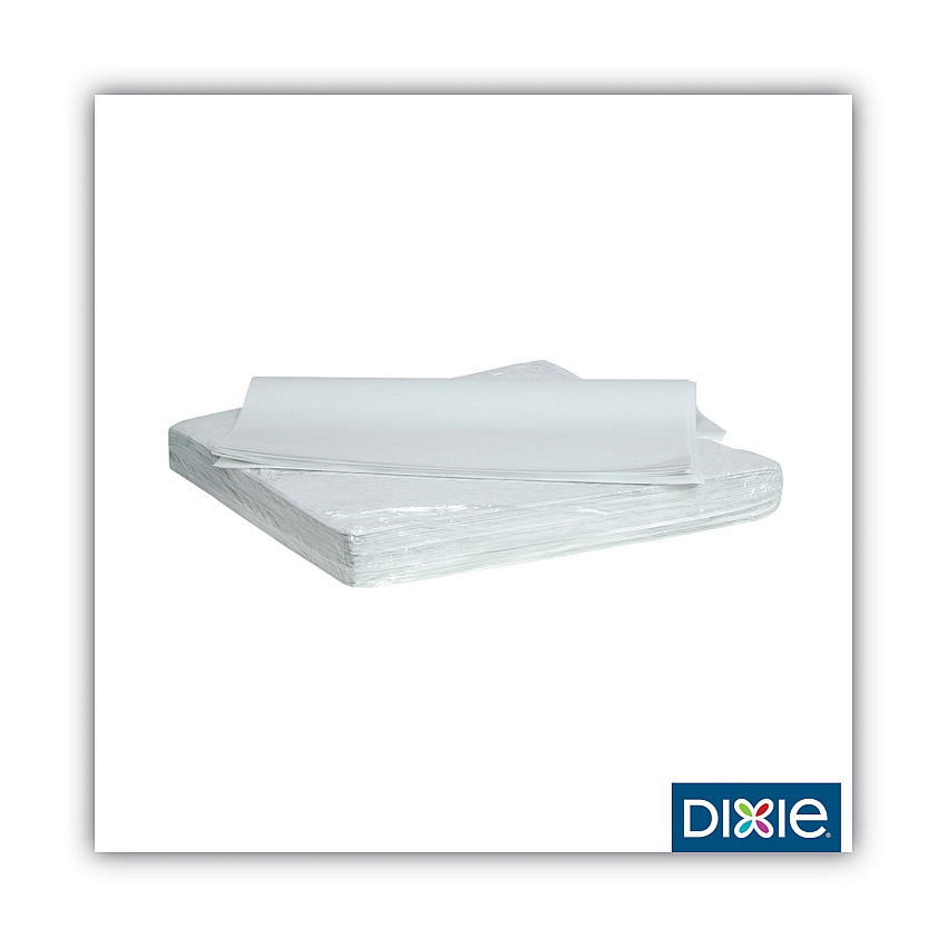 Dixie All-Purpose Food Wrap, Dry Wax Paper, 14 x 14, White, 1,000/Carton (DXEGRC1414)