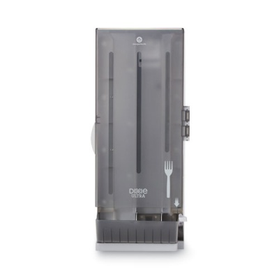 Dixie SmartStock Utensil Dispenser, Forks, 10 x 8.78 x 24.75, Smoke (SSFPD120)