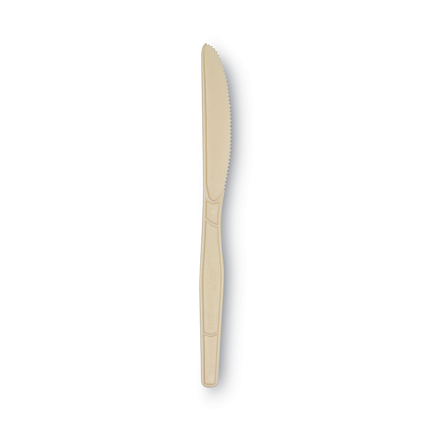 Dixie SmartStock Plastic Cutlery Refill, Knives, 7", Series-O Mediumweight Bio-Blend Beige, 40/Pack, 24 Packs/Carton (DXESSK11B)