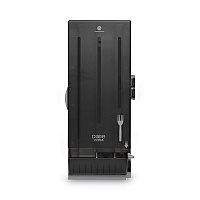 Dixie SmartStock Mediumweight Polystyrene Dispenser, Holds 120 Forks, 10 x 8.78 x 24.75, Translucent Black (DXESSFD120)
