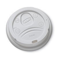 Dixie Sip-Through Dome Hot Drink Lids, Fits 10 oz Cups, White, 100/Pack (DXEDL9540)