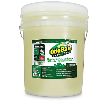 OdoBan Concentrated Odor Eliminator and Disinfectant, Eucalyptus, 5 gal Pail (ODO9110625G)