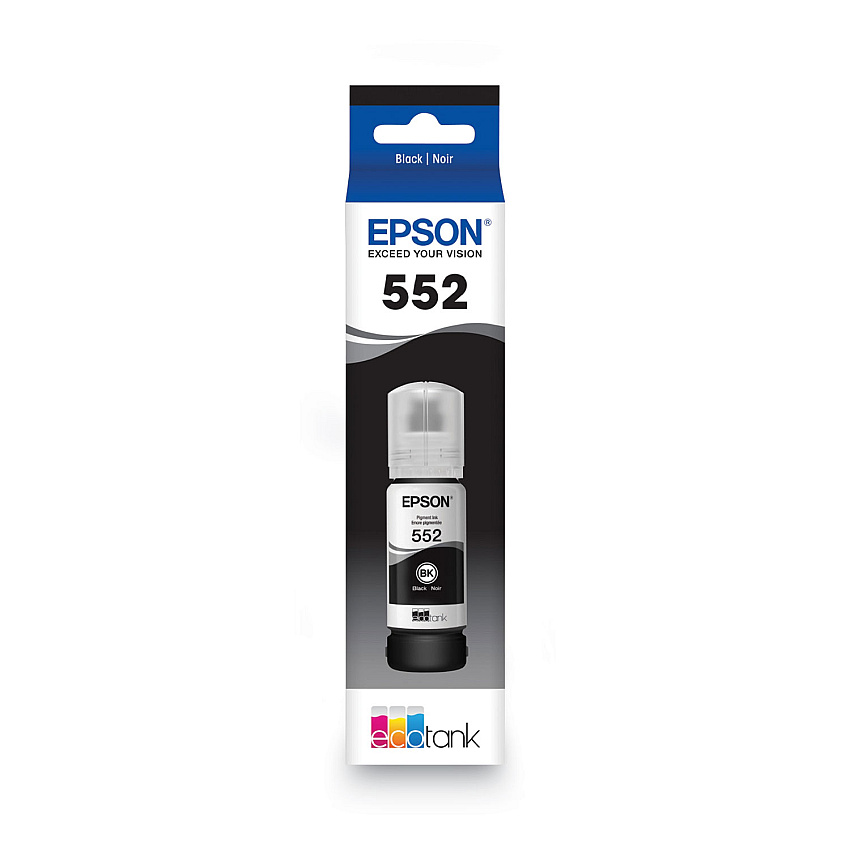 Epson T552020S (T552) Claria High-Yield Ink, 70 mL, Black