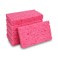 Boardwalk Small Cellulose Sponge, 3.6 x 6.5, 0.9" Thick, Pink, 2/Pack, 24 Packs/Carton (BWKCS1A)