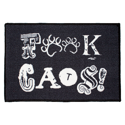 Pet Mat 16x24 F Cats Black, 1 Each (PM-16X24-FCATS)